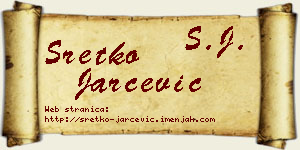 Sretko Jarčević vizit kartica